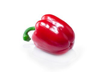 Red pepper on a white background