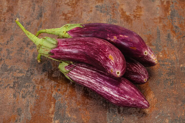 Vibrant tasty ripe Graffiti eggplant