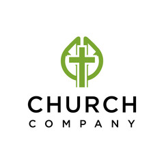 natural church vector template logo