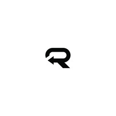 R logo house vector symbol