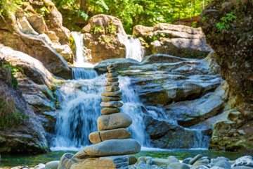 Steinmännchen - Allgäu - Wasserfall - Gunzesried