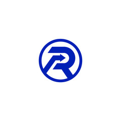 R logo house vector symbol