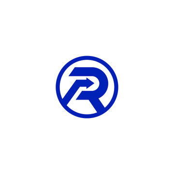 R logo house vector symbol