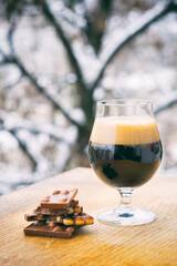 Delicious homebrewed beer, diffferent styles and rich taste
