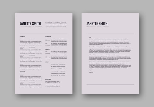 Light Resume Layout