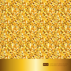 Gold glitter texture sparkling shiny paper background for celebration Christmas holiday seasonal wallpaper decoration, greeting and wedding invitation card design element.