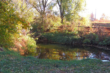 Fototapeta na wymiar lake in autumn, landscape