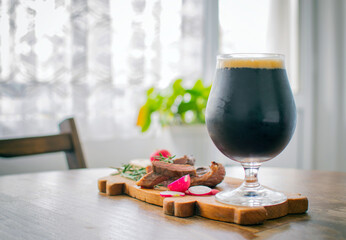 Delicious homebrewed beer, diffferent styles and rich taste