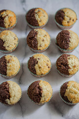 Chocolate Vanilla Cupcakes