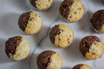 Chocolate Vanilla Cupcakes