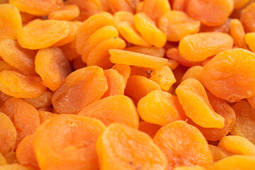 Tasty dried apricots. Healthy Food, Vegetarian Food