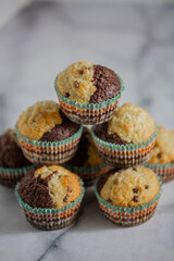 Chocolate Vanilla Cupcakes