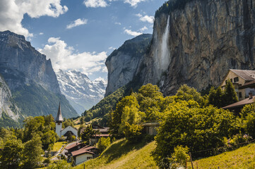 Fototapeta na wymiar Lauterbrunnen, Switzerland