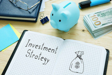 Investment Strategy is shown on the conceptual business photo