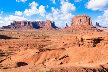 Beautiful view of Monument Valley - Arizona, Utah - USA