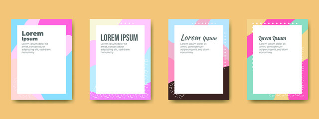 Abstract geometric pattern background for business brochure cover design. Vector flyer template layout design. For business brochure, poster, annual report, leaflet, magazine or book cover.