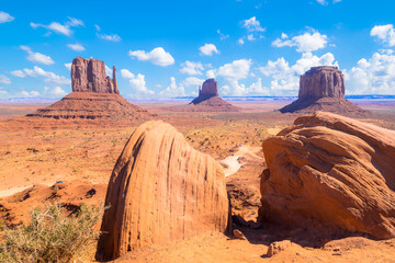 Beautiful view of Monument Valley - Arizona, Utah - USA