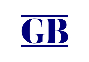Initial Monogram Letter GB Logo Design Vector Template. GB Letter Logo Design 
