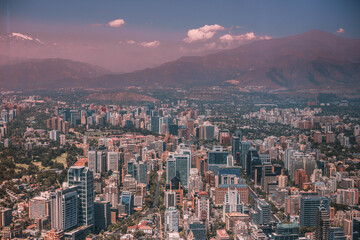 Obraz premium Santiago skyline