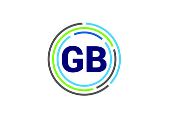 Initial Monogram Letter GB Logo Design Vector Template. GB Letter Logo Design 
