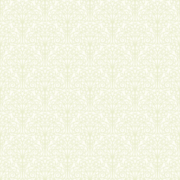 Seamless floral pattern in art deco damask motifs, vintage wallpaper in beige color, textile, print