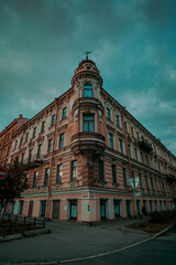 Retro architecture in Saint Petersburg, Russia. 