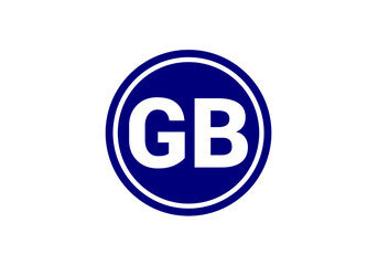 Initial Monogram Letter GB Logo Design Vector Template. GB Letter Logo Design 
