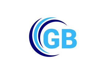 Initial Monogram Letter GB Logo Design Vector Template. GB Letter Logo Design 

