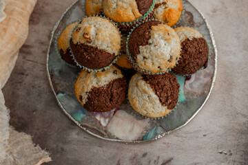 Chocolate Vanilla Cupcakes
