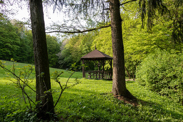 Suburban recreational and relaxing location in the Bratislava Forest Park
