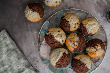 Chocolate Vanilla Cupcakes