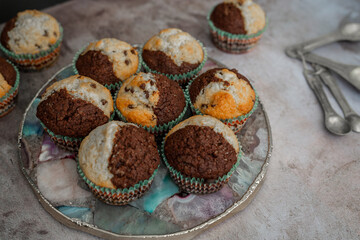 Chocolate Vanilla Cupcakes