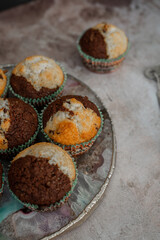 Chocolate Vanilla Cupcakes