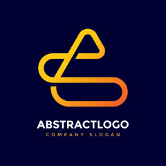 Unique Minimal Style colorful initial SA letter based logo Design Template Icon.