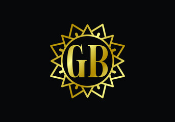 Initial Monogram Letter GB Logo Design Vector Template. GB Letter Logo Design 
