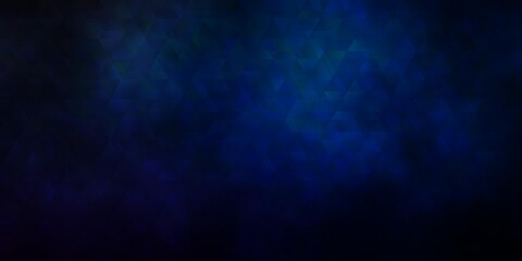 Dark Blue, Yellow vector texture with lines, triangles.