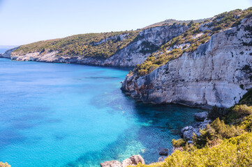 Fototapeta premium Blue caves on Zakynthos island - Greece
