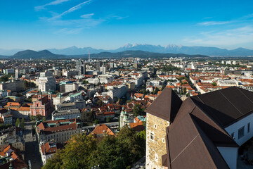 Ljubljana, Blick von der Burg nach Norden