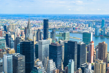 Fototapeta premium Beautiful view of Midtown Manhattan- New York, USA