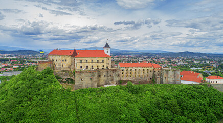 Fototapeta na wymiar Palanok Castle Castle in Transcarpathia. Western Ukraine.