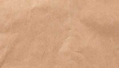 Fototapeta na wymiar Brown wrinkle recycle paper background texture