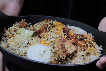 Meatless Biryani made of Jackfruit or Kathal, a delicacy for the vegetarian