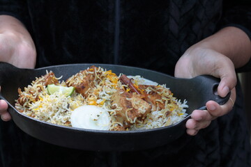 Meatless Biryani made of Jackfruit or Kathal, a delicacy for the vegetarian