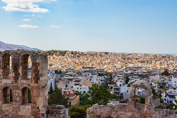 Fototapeta na wymiar view of the ancient city of Athens, Greece