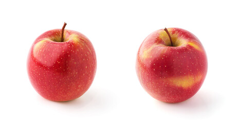 red apple on a white background