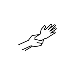 Obraz premium sexual abuse line icon. Signs and symbols can be used for web, logo, mobile app, UI, UX