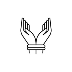 Fototapeta premium torture, sexual abuse line icon. Signs and symbols can be used for web, logo, mobile app, UI, UX