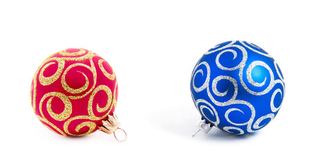 Christmas ball New Year's isolated on white background