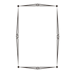 Decorative frame. Retro ornamental frame, vintage rectangle ornaments and ornate border. Decorative wedding frames, antique museum picture borders or deco devider. Isolated icons vector