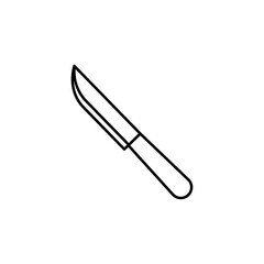 knife, sexual abuse line icon. Signs and symbols can be used for web, logo, mobile app, UI, UX
